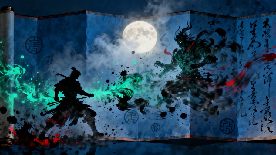 Download Ninja Unleashes Power Image - Ninja, Chakra, Warrior | StockCake