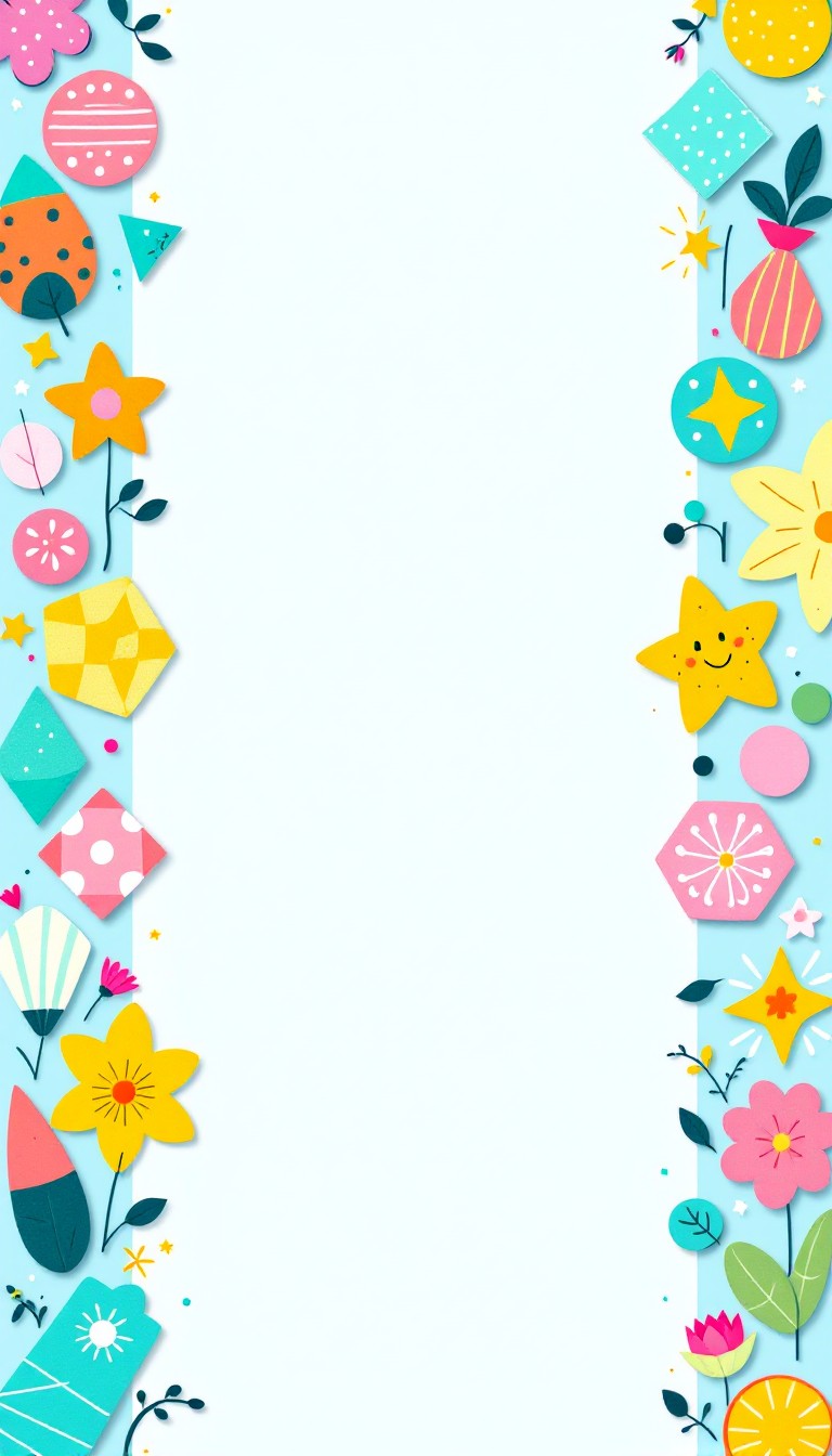 Free Playful Geometric Borders Image - Illustration, Geometric, Border ...