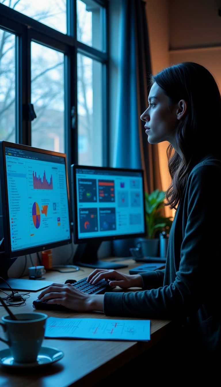 Free Analyst at work Image - Analyst, Data, Screens | Download at StockCake