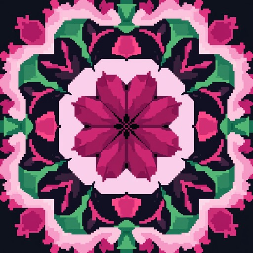 Free Pixelated Fuchsia Mandala Image | Download at StockCake