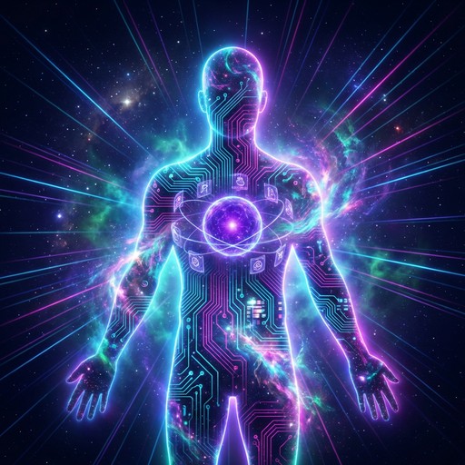 Free Cosmic Digital Entity Image - Cyberpunk, Futuristic, Humanoid ...