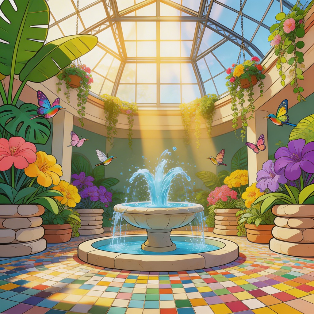 Botanic Atrium Free Vibrant Botanical Atrium Image - Atrium, Garden, Tropical ...