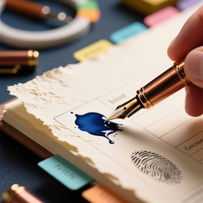 Free Ink Meets Paper Image - Ink, Writing, Planner | Download at StockCake