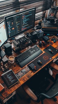 Free Tech Workspace Setup Image - Technology, Workspace, Monitors ...