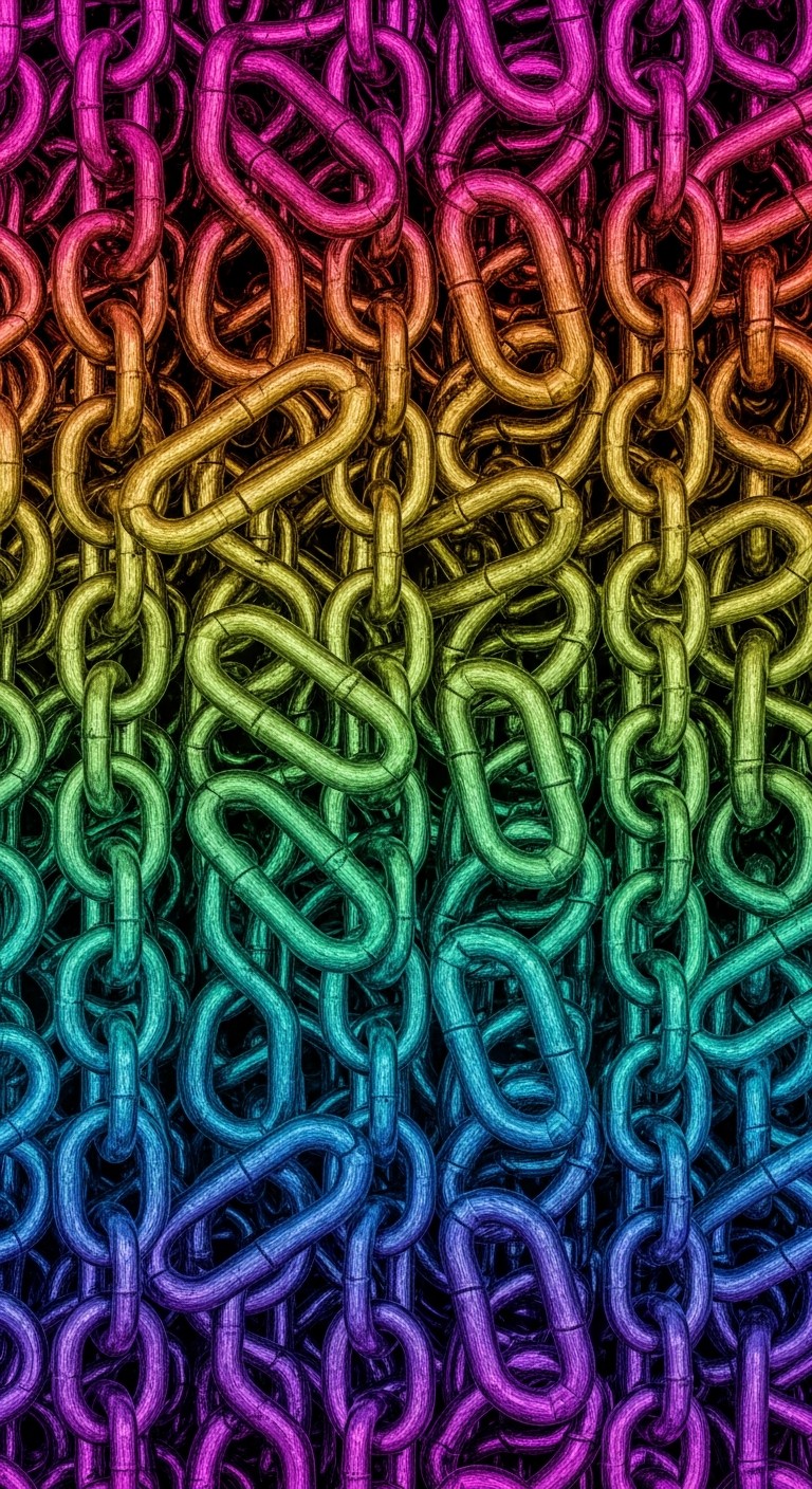 Free Rainbow Chain Cascade Image - Chains, Links, Rainbow | Download at ...