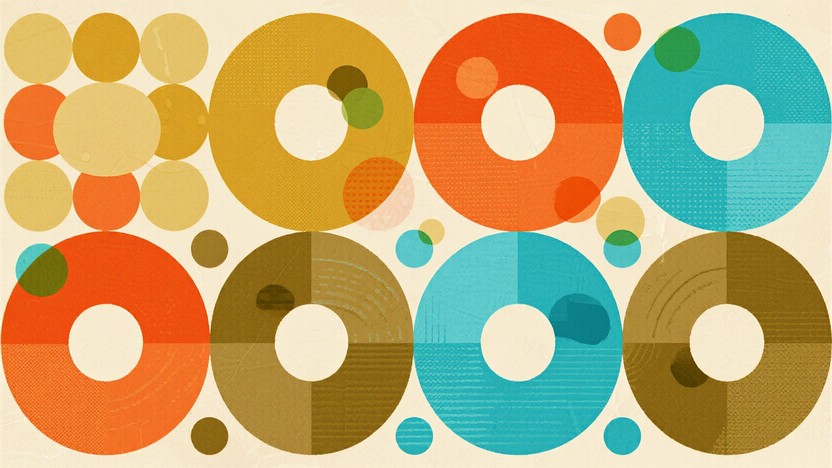 Free Mid-Century Geometric Rings Image - Retro, Circles, Geometric ...
