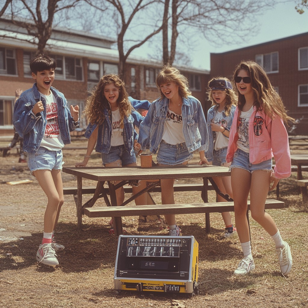 Free Joyful friends dancing Image - Dancing, Friends, Boombox ...