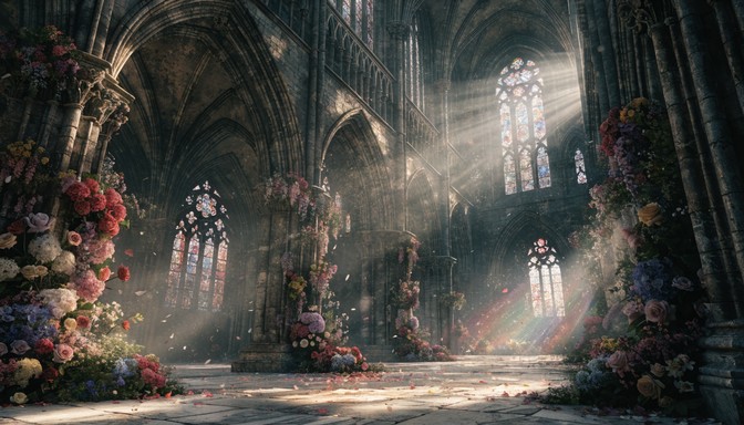 Free Floral Gothic Cathedral Image - Cathedral, Gothic, Flowers ...