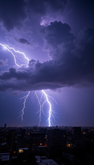 Free Electric Night Storm Image - Lightning, Storm, Cityscape ...