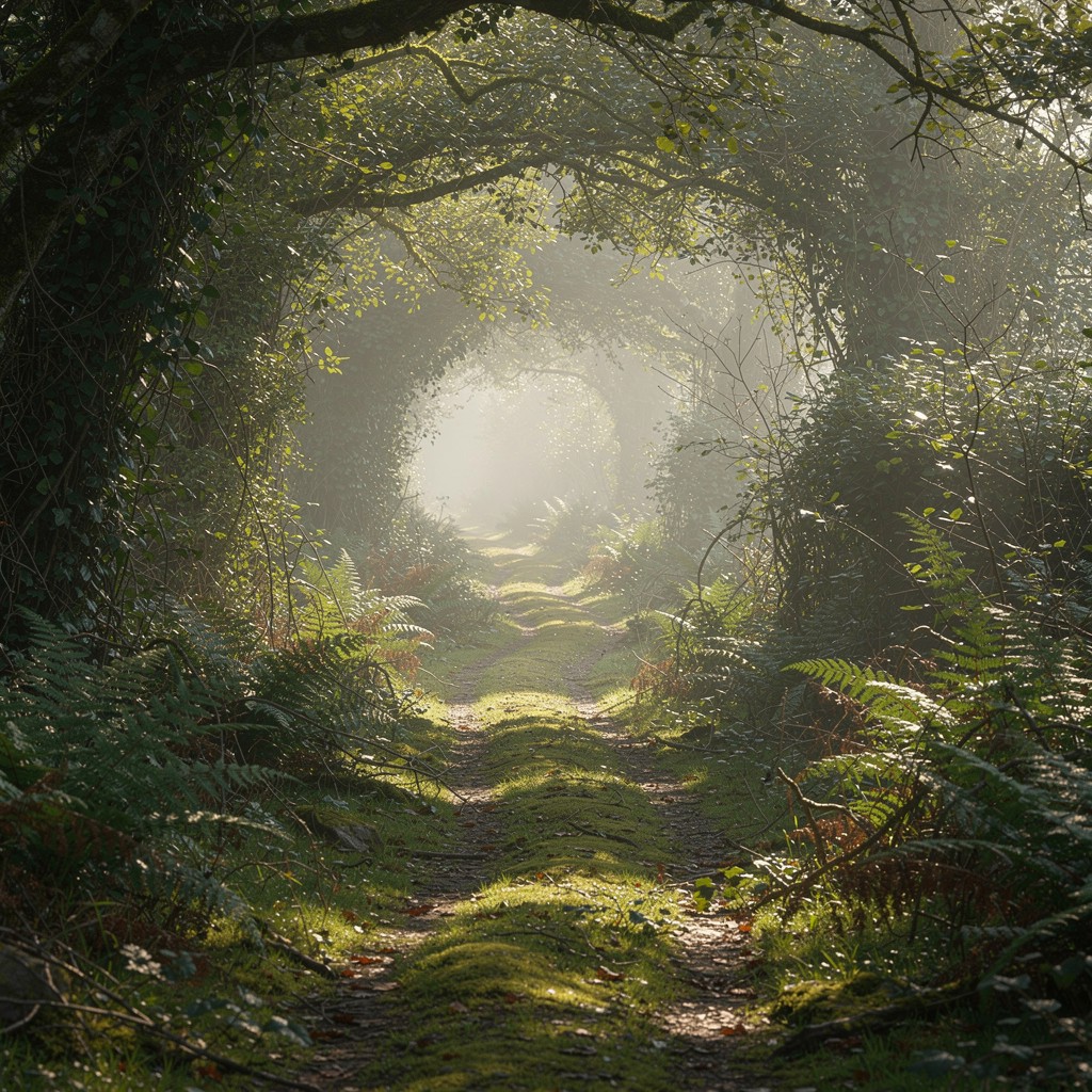 Free Misty Forest Path Image - Forest, Pathway, Moss | Download at ...