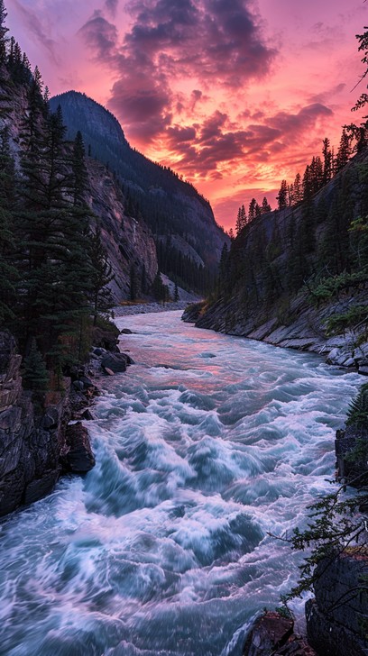 Free Sunset Mountain River Image | Download at StockCake