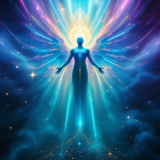 Free Digital Angel Ascends Image - Angel, Holographic, Divine ...