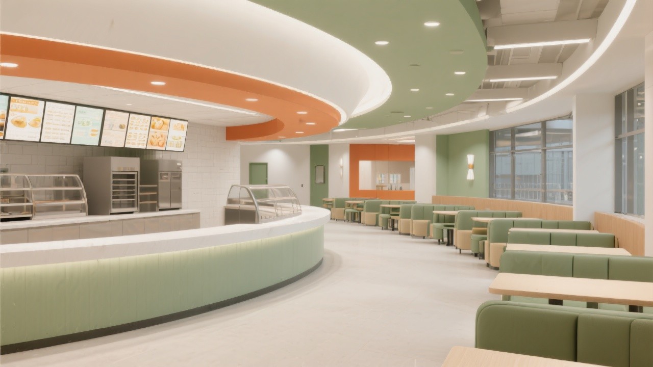 Free Sleek Cafeteria Design Image - Cafeteria, Modern, Minimal ...