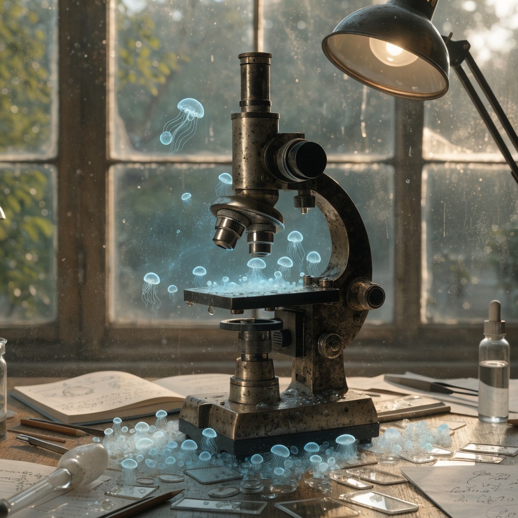 Free Microscopic Ocean Wonder Image - Microscope, Jellyfish ...