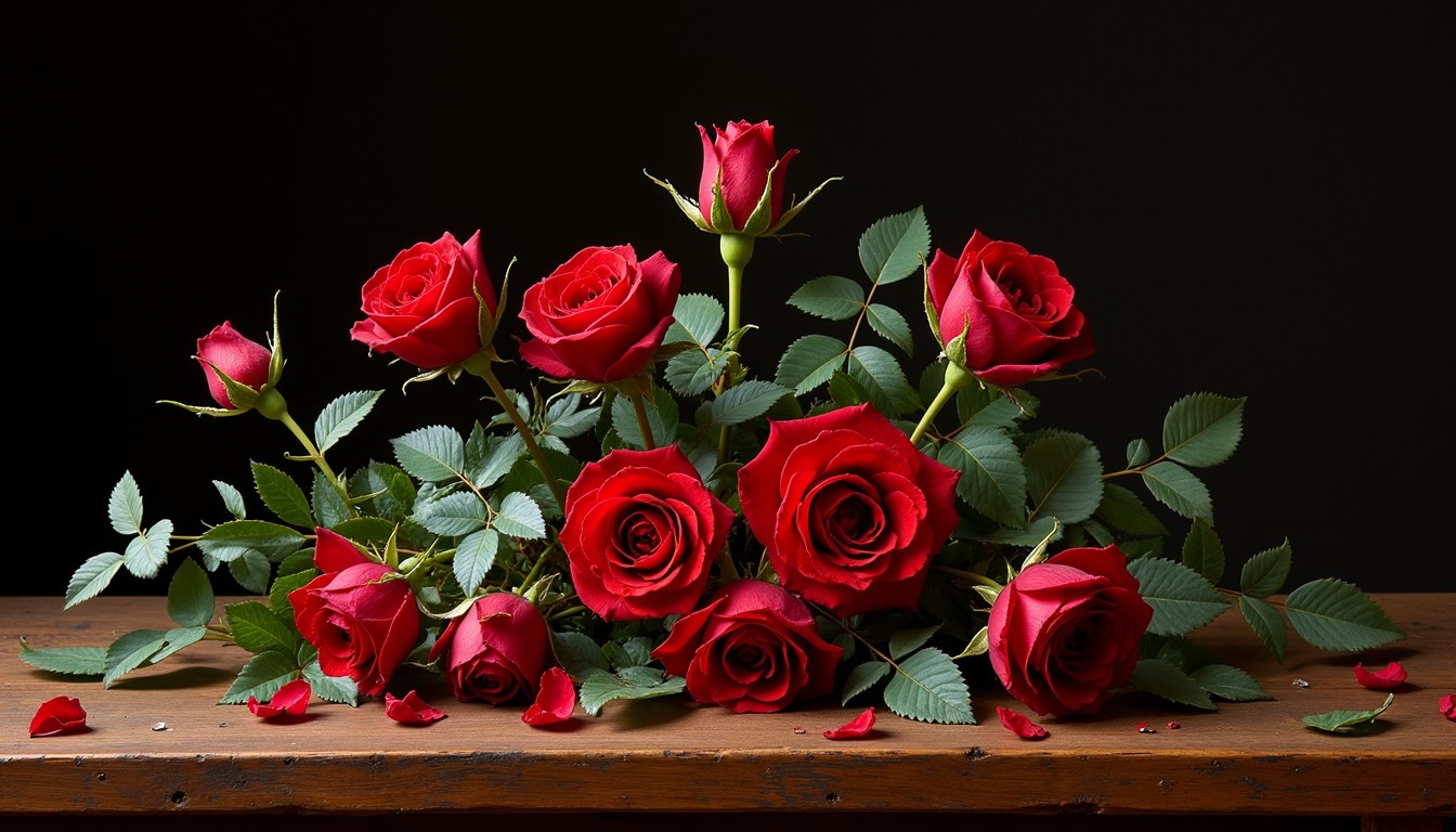 Free Radiant Red Roses Image - Roses, Crimson, Floral | Download at ...