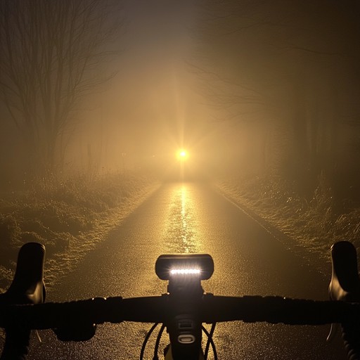 Fog Ride Free Foggy Bike Ride Image - Bicycle, Fog, Night | Download at StockCake