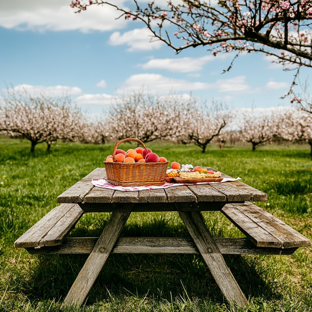 Spring Picnic Ranch Free Spring picnic setup Image - Picnic, Spring, Orchard | Download at ...