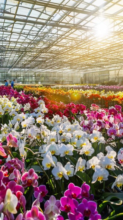 Free Orchid Greenhouse Blooms Image - Orchids, Greenhouse, Flowers ...