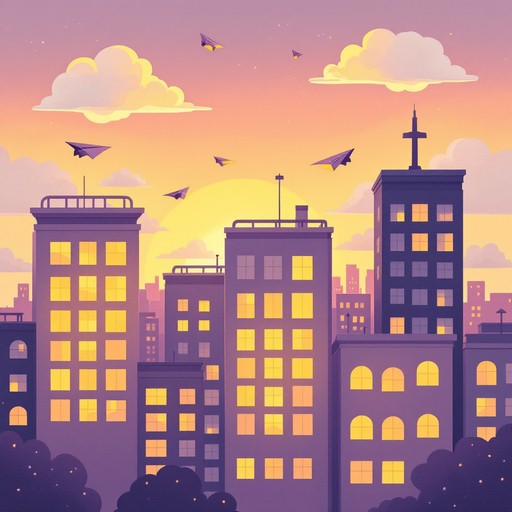 Free Dreamy Sunset City Image - Sunset, Cityscape, Whimsical | Download ...