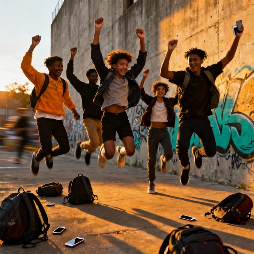 Free Joyful Urban Leap Image - Friends, Graffiti, Jumping | Download at ...