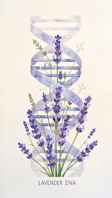 Free Lavender DNA Spiral Image - Lavender, Dna, Watercolor | Download ...