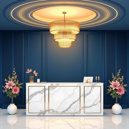 Free Luxurious Marble Reception Image - Marble, Reception, Chandelier ...