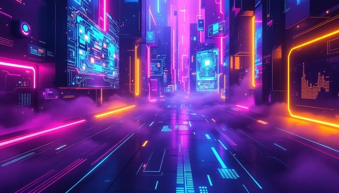 Free Neon Cyber Rapper Image - Cyberpunk, Neon, Purple | Download at ...