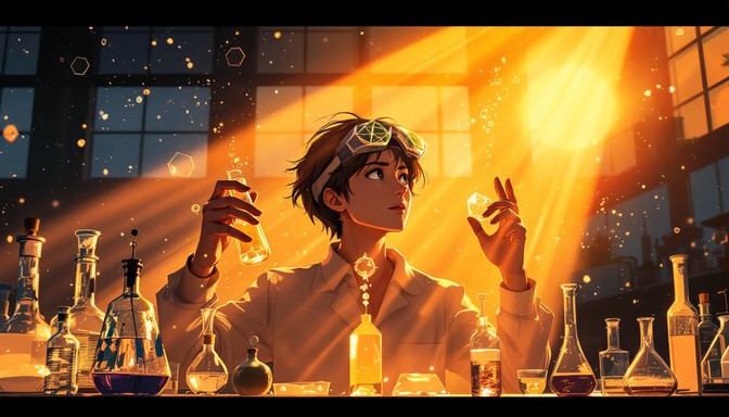 Free Twilight Scientific Discovery Image - Laboratory, Sunset, Anime ...
