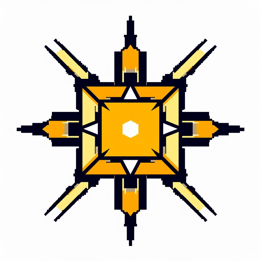 Free Geometric Pixel Sunshine Image - Pixel, Art, Sun | Download at ...