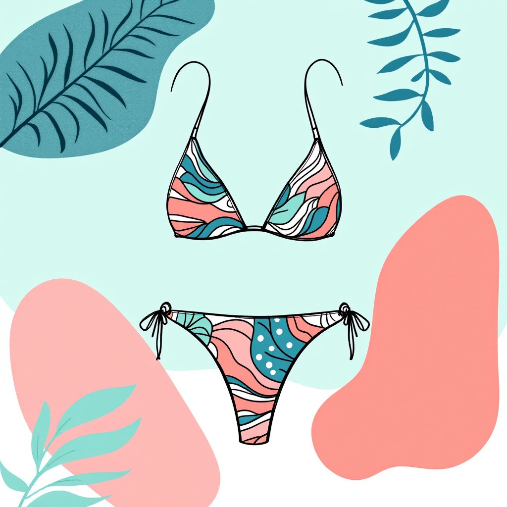 Free Tropical Bikini Design Image - Bikini, Swimwear, Tropical ...