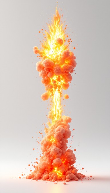 Free Fiery Vertical Eruption Image - Explosion, Fire, Abstract ...