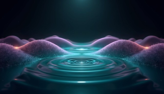 Free Luminous Wave Emissions Image - Ripples, Teal, Violet | Download ...
