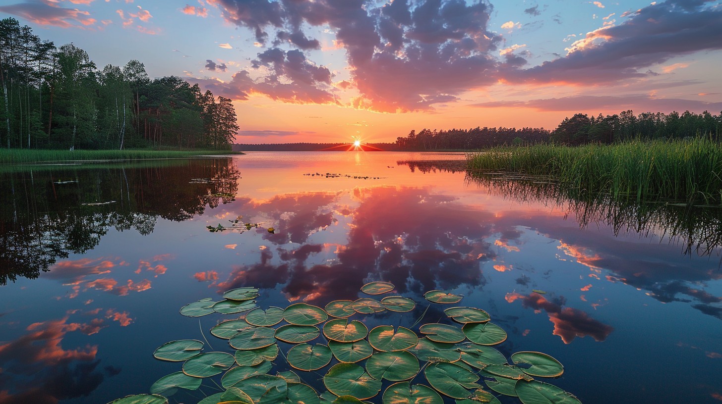 Free Serene Lake Sunset Image - Sunset, Lake, Reflections | Download at ...