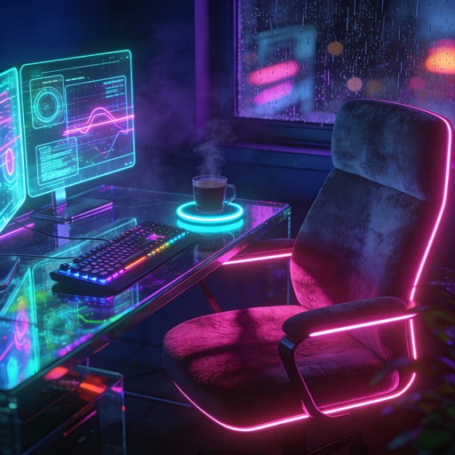 Free Cyberpunk Desk Setup Image - Cyberpunk, Neon, Desk | Download at ...