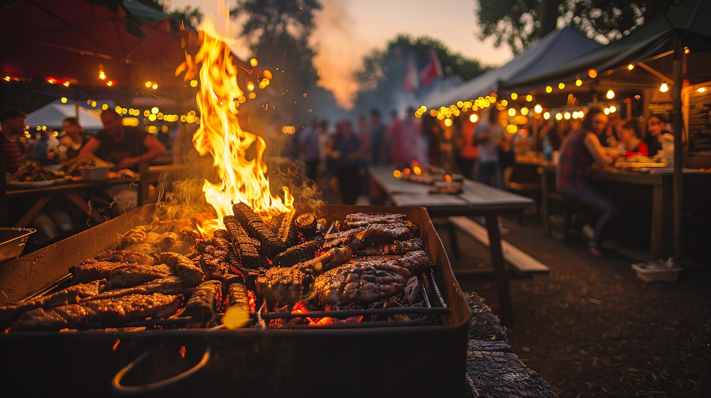 Free Sizzling Outdoor Barbecue Image - Barbecue, Evening, Market ...
