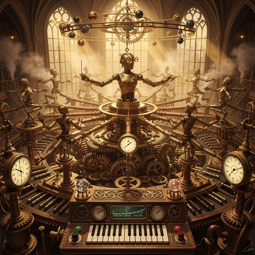 Free Clockwork Symphony Automaton Image - Steampunk, Automaton ...