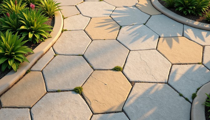 Pathway Hexagonal Download Hexagonal Garden Path Image - Hexagonal, Sandstone, Pathway ...