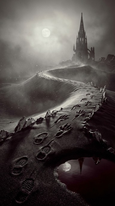 Free Cursed Pilgrimage Path Photo - Gothic, Supernatural, Footprints ...