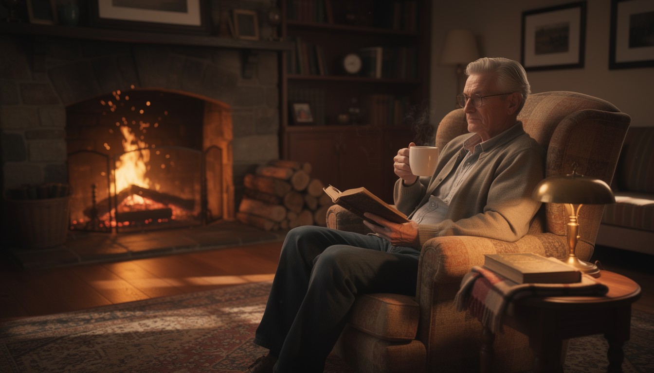 Fireside Rocking Chair Reading Free Fireside Reading Comfort Image - Elderly, Man, Senior | Download ...