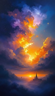 Free Celestial Sky Gradient Image - Painting, Sky, Clouds | Download at ...