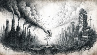 Free Future City Transformation Image - Sketch, Illustration, Graphite ...
