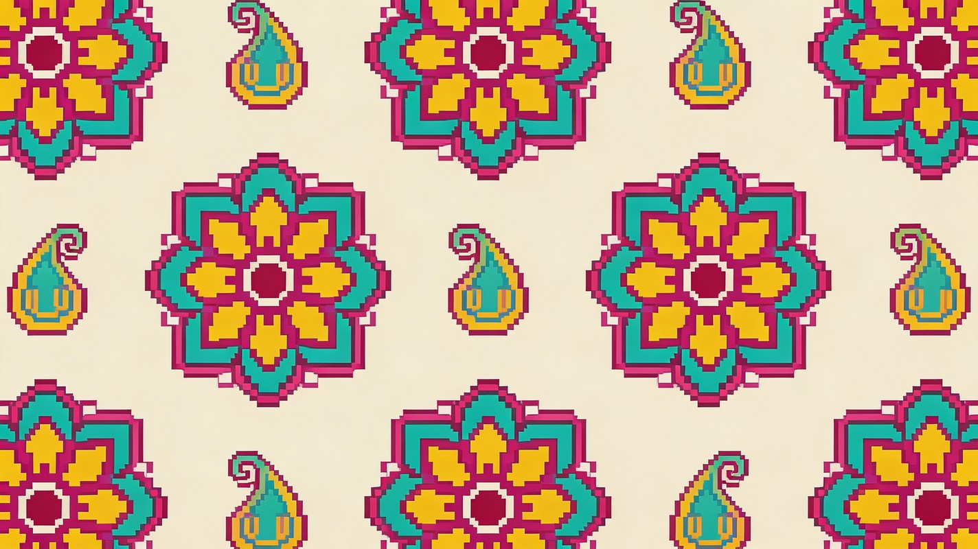 Free Indian Pixel Patterns Image - Mandala, Paisley, Pattern | Download ...