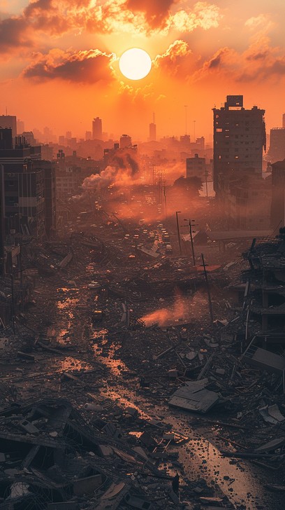 Free Sunset Urban Ruins Photo - Sunset, Ruins, Cityscape | Download at ...