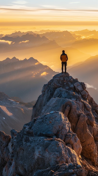 Summit Means Free Mountain Summit Sunset Image - Mountains, Sunset, Hiking ...