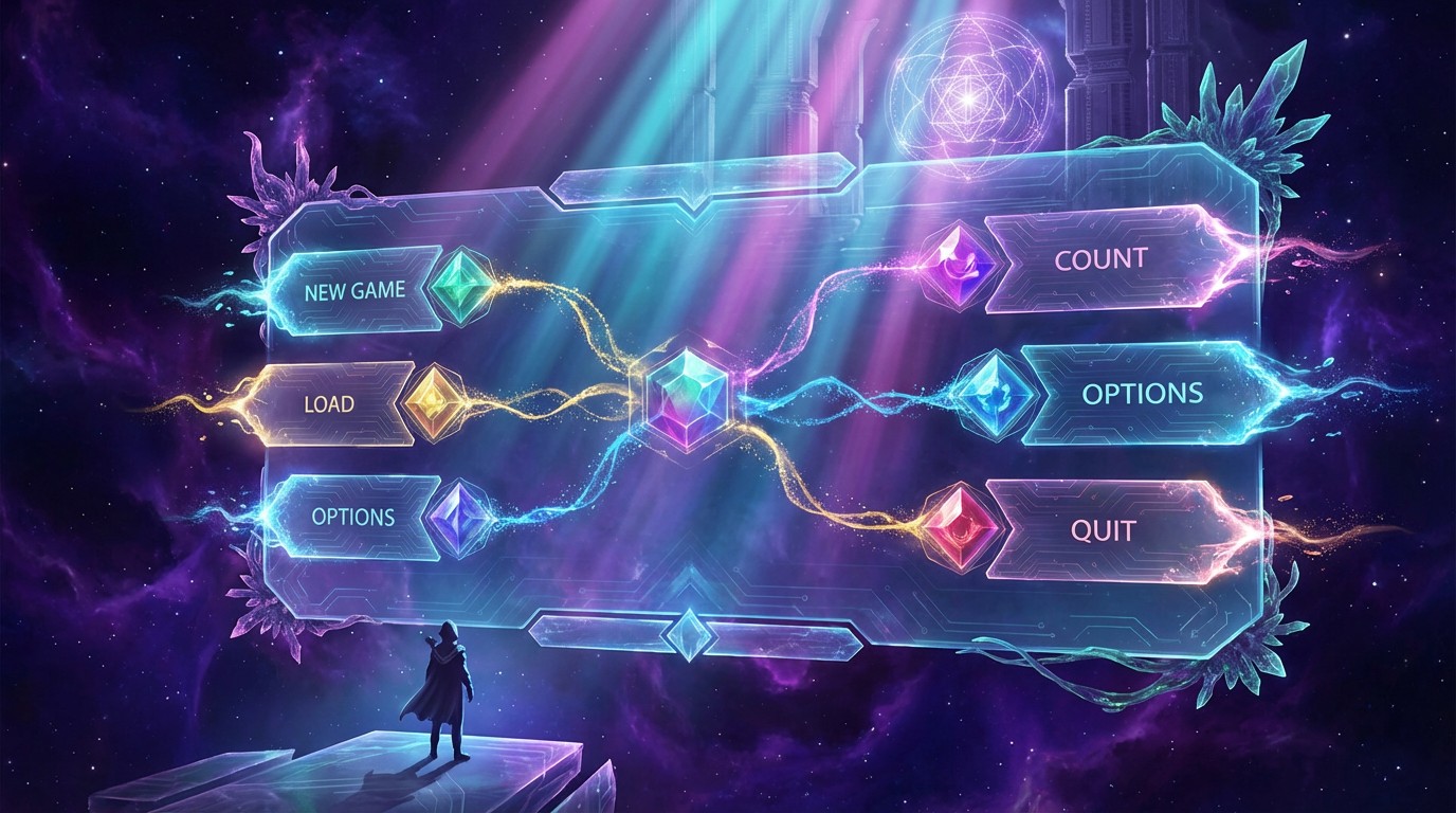 Free Cosmic Menu Interface Image - Holographic, Interface, Menu ...