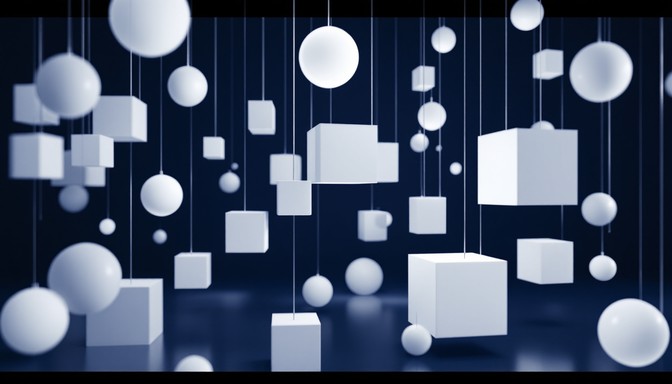 Free Floating Geometric Ballet Image - Minimal, Geometric, Floating ...