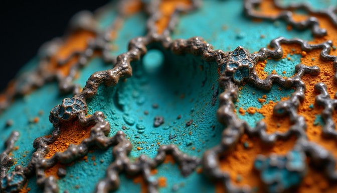 Free Turquoise Meets Rust Image | Download at StockCake
