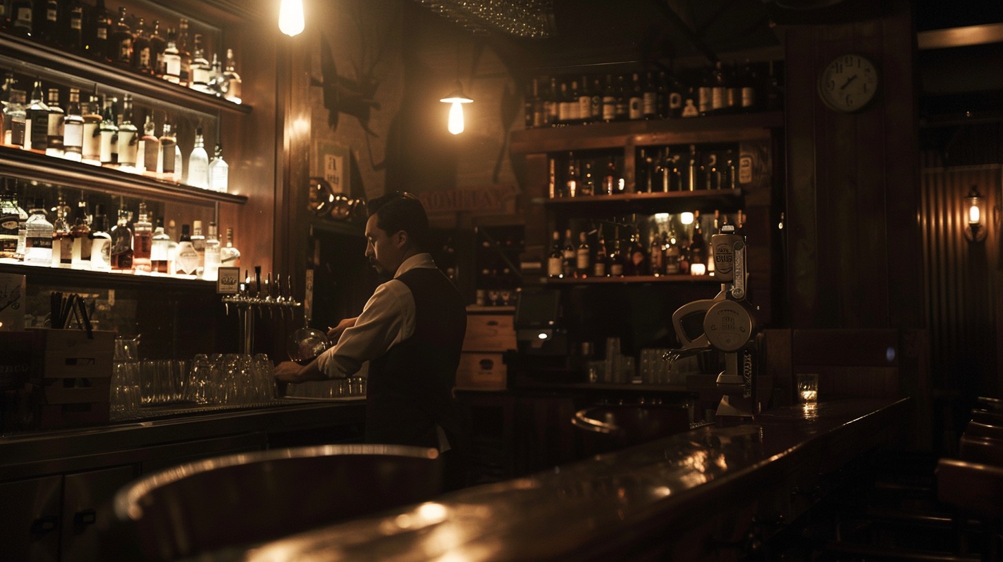 Free Bar at Night Image - Bar, Bartender, Night | Download at StockCake