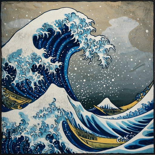 Japanese Wave Esign Free Japanese Wave Art Image - Illustration, Wave, Ocean | Download at ...