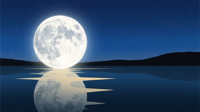 Moon Flection Free Moonlit Water Reflection Image - Moon, Night, Water | Download at ...